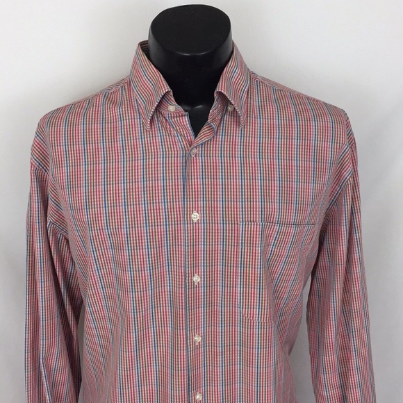 Peter Millar Other - Peter Millar button up shirt checker red L